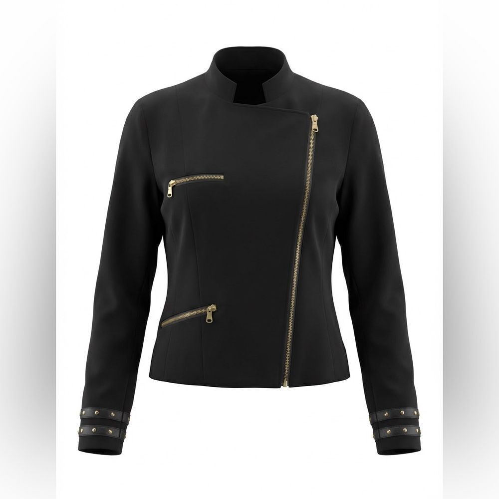 ZARA TRAFALUC WOMENS JACKET SIZE M BLACK